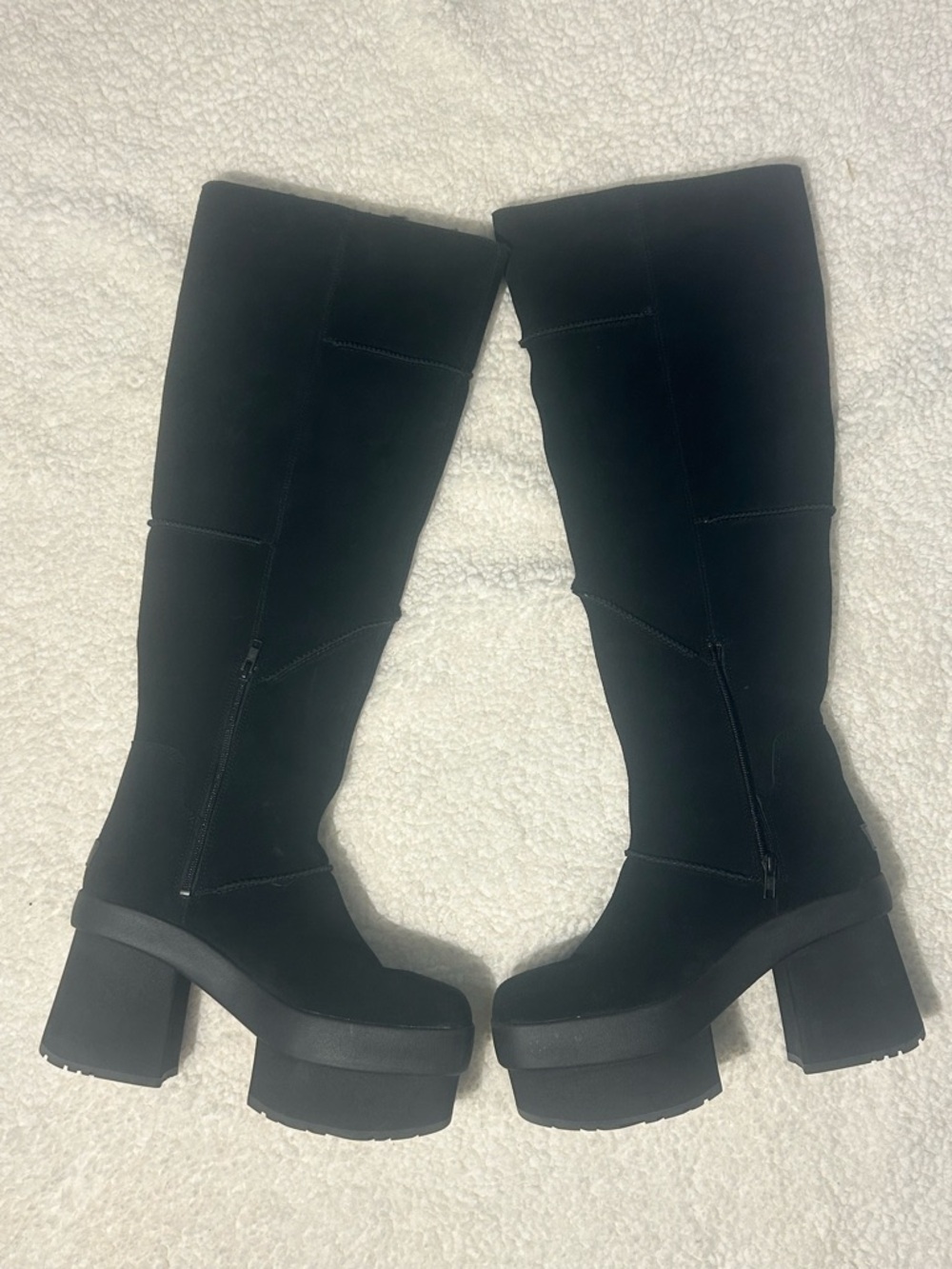 UGG Black Over the Knee Platform Boots